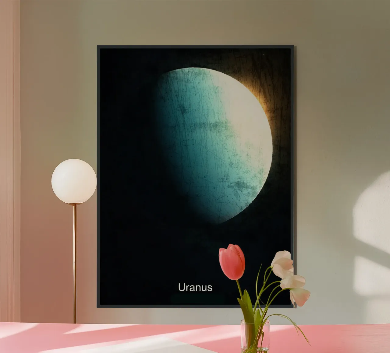 Urano Pianeta Nel sistema solare alluminio dibond da Ashley Studio