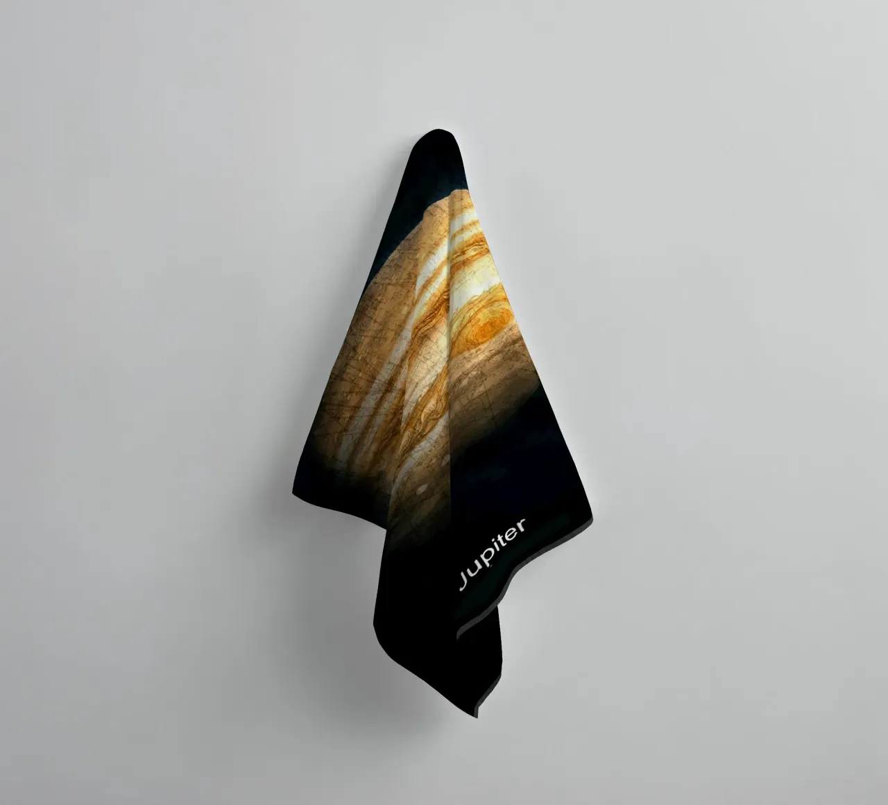 Jupiter Planeet In het zonnestelsel badhanddoek van Ashley Studio