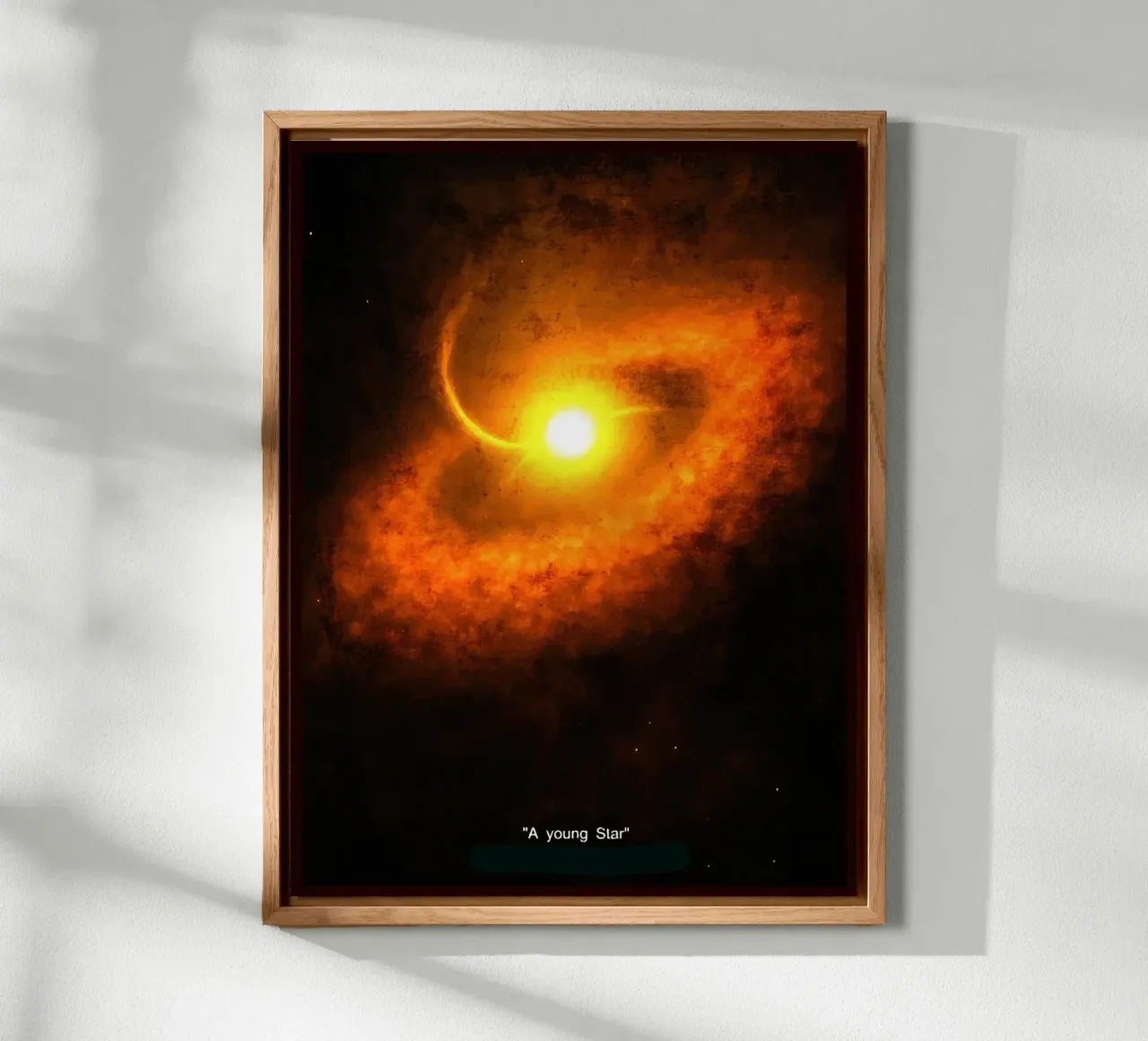 Giovane stella in nebulosa alluminio dibond da Ashley Studio