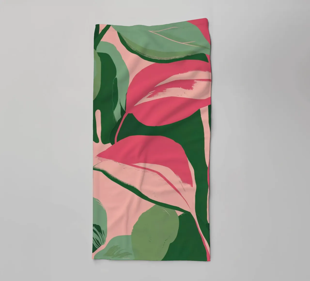 Danse de la feuille rose serviette de bain de Lunar Valentina