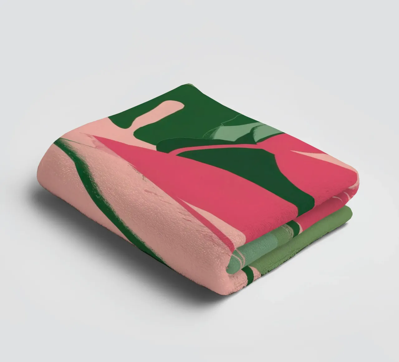 Danse de la feuille rose serviette de bain de Lunar Valentina