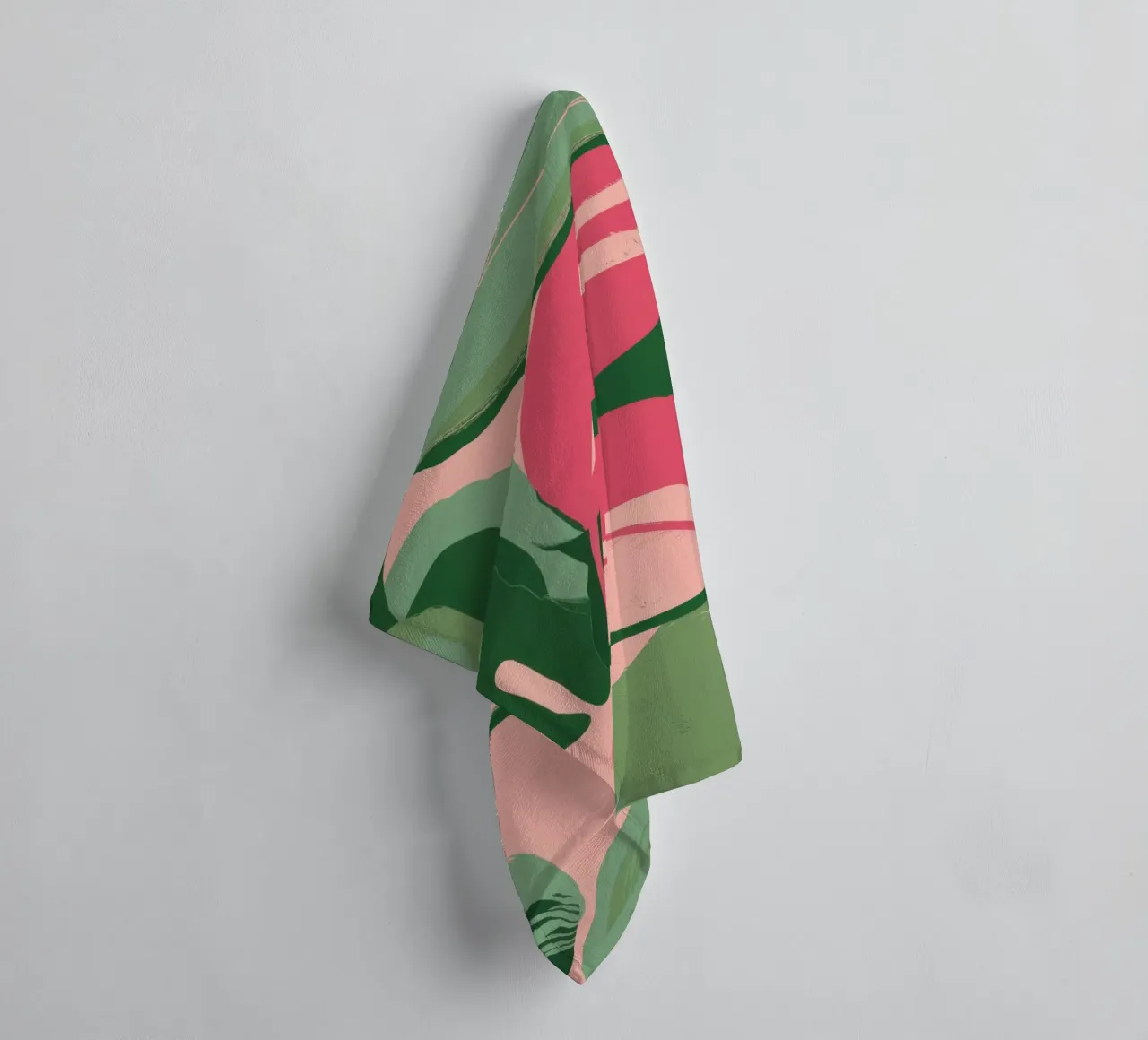 Danse de la feuille rose serviette de bain de Lunar Valentina