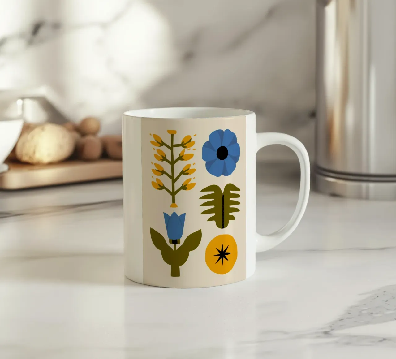 Botanica popolare semplice tazza in ceramica da Frosh Pallete