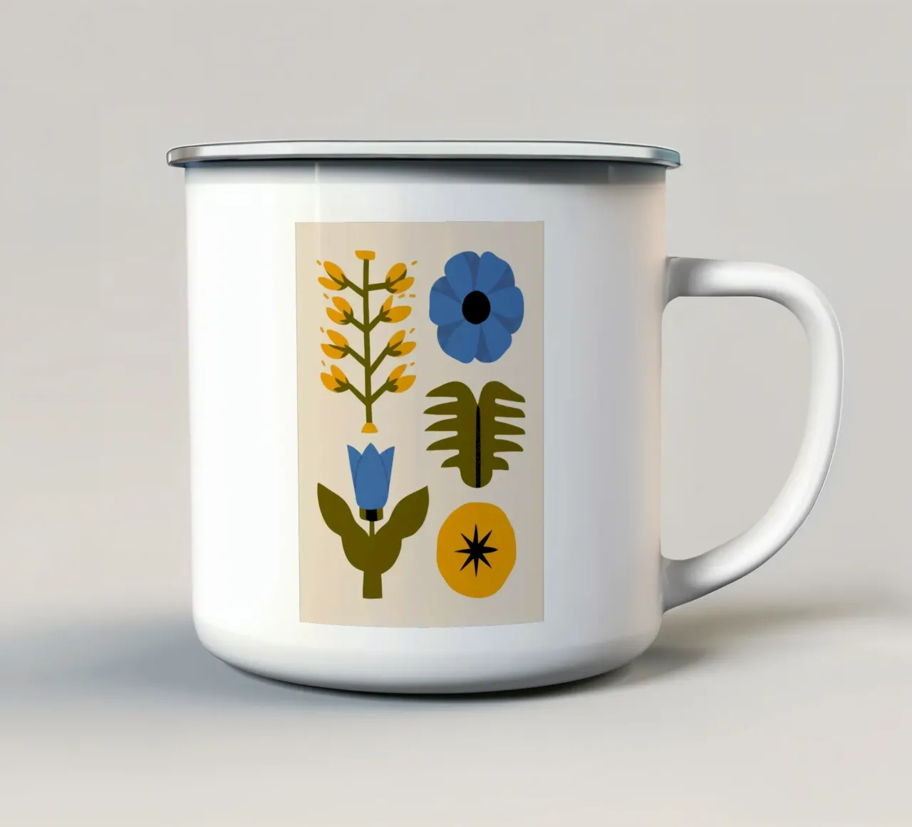 Botanica popolare semplice tazza in smalto da Frosh Pallete