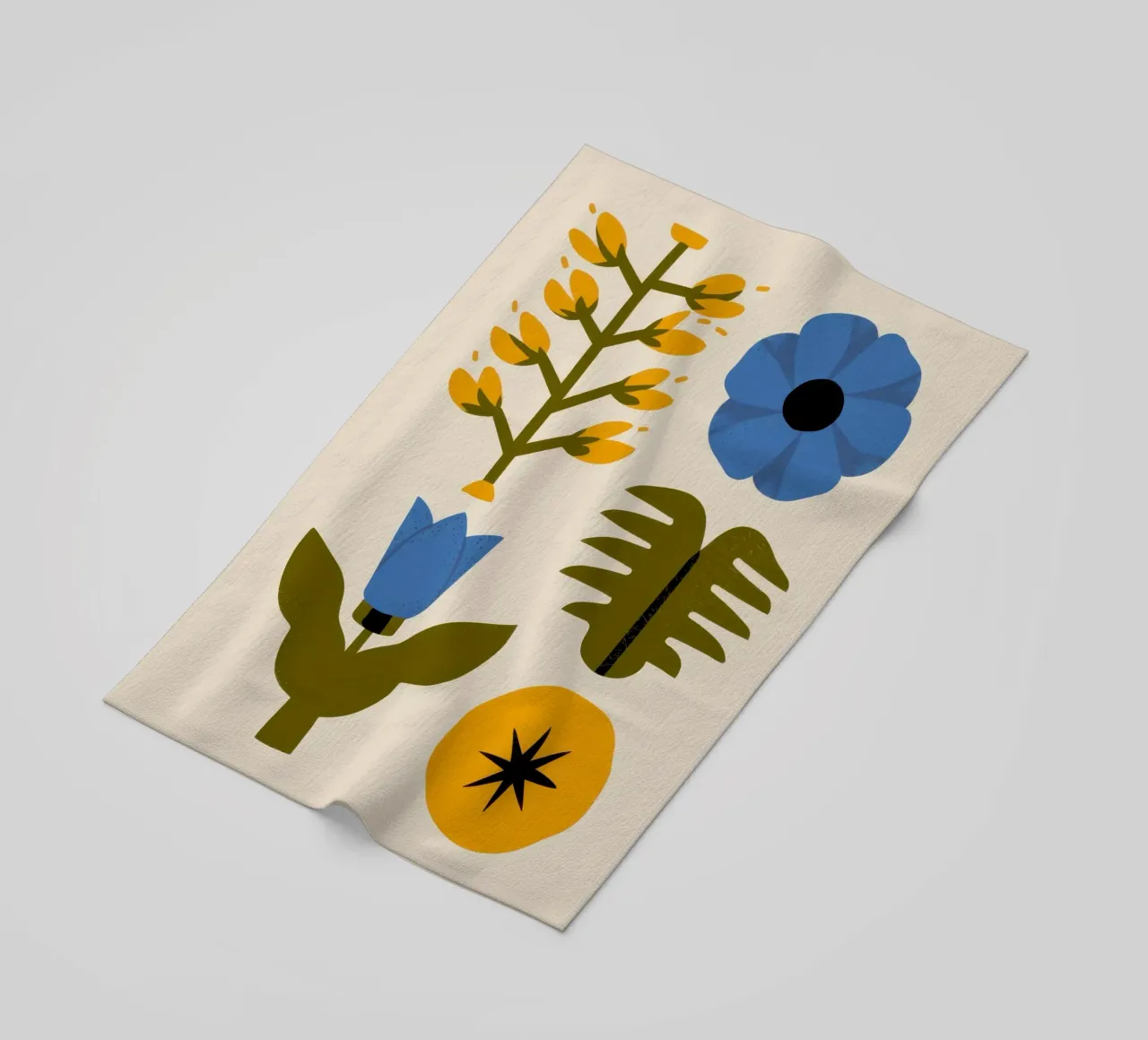 Botanica popolare semplice telo mare da Frosh Pallete