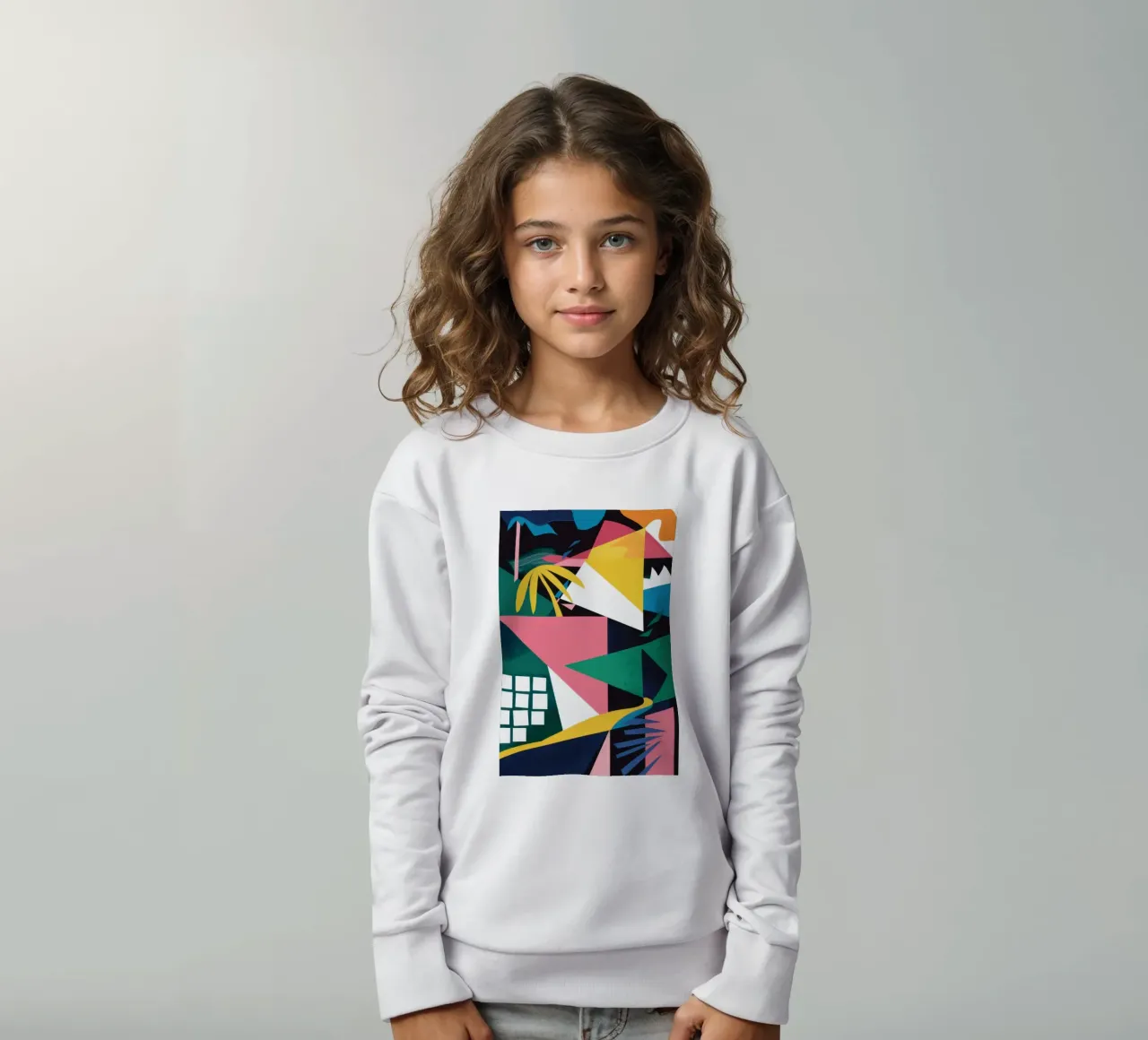 Juego de fragmentos geométricos sudadera para niño de Obs Canvas