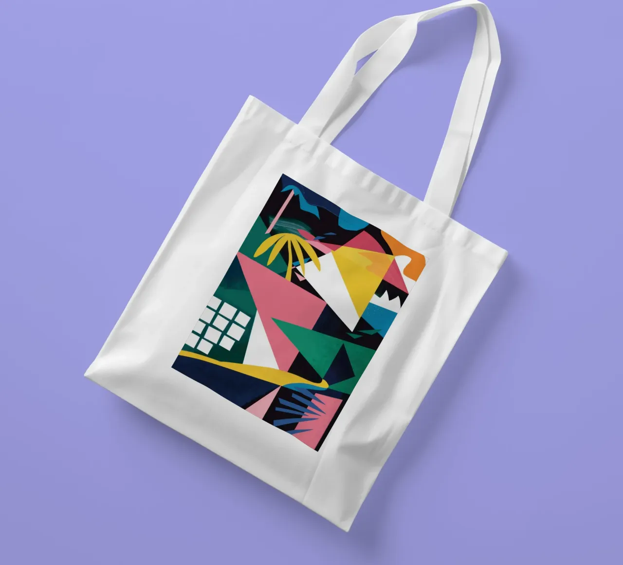 Gioco dei frammenti geometrici borsa in juta da Obs Canvas
