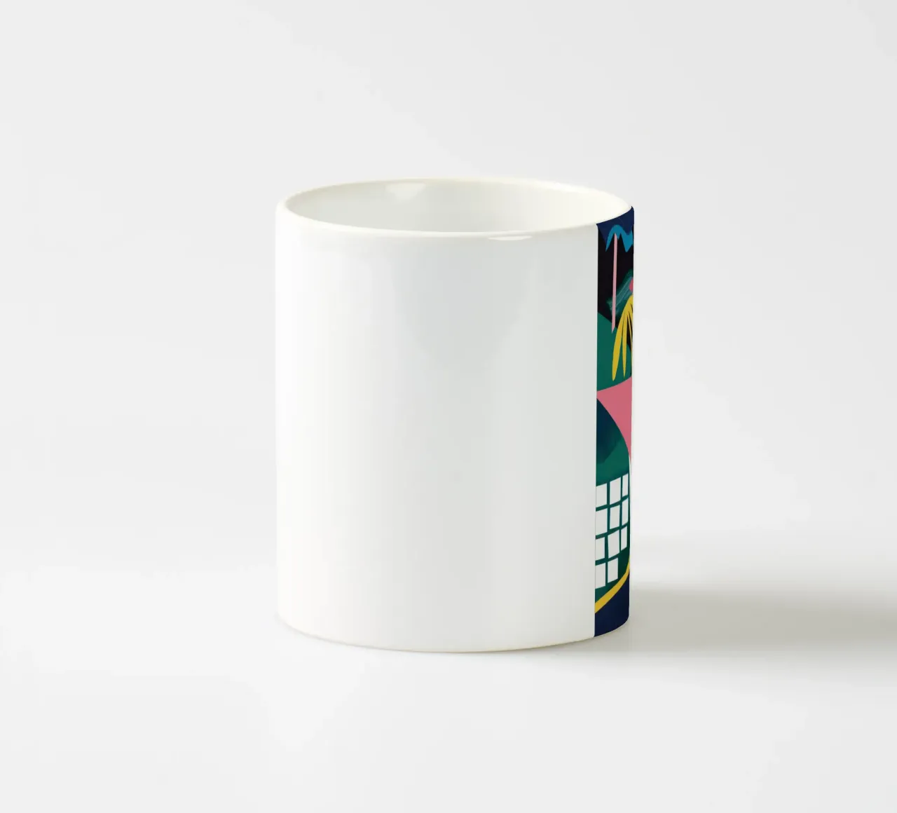 Juego de fragmentos geométricos taza de cerámica de Obs Canvas