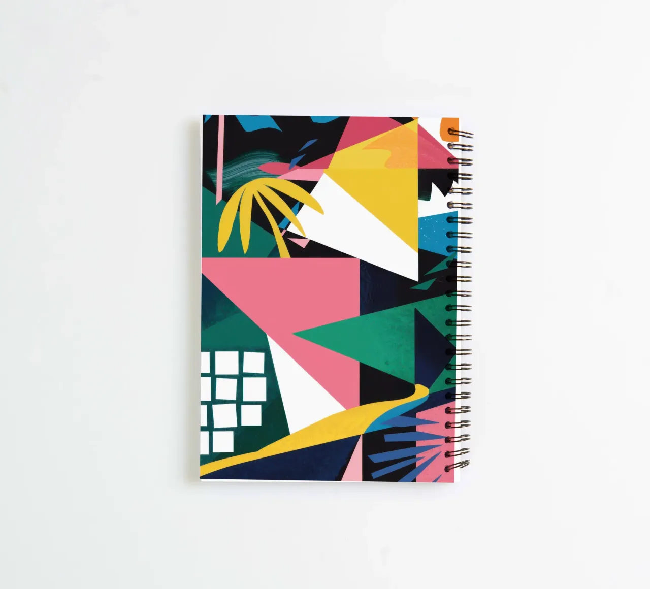 Juego de fragmentos geométricos cuaderno de espiral de Obs Canvas