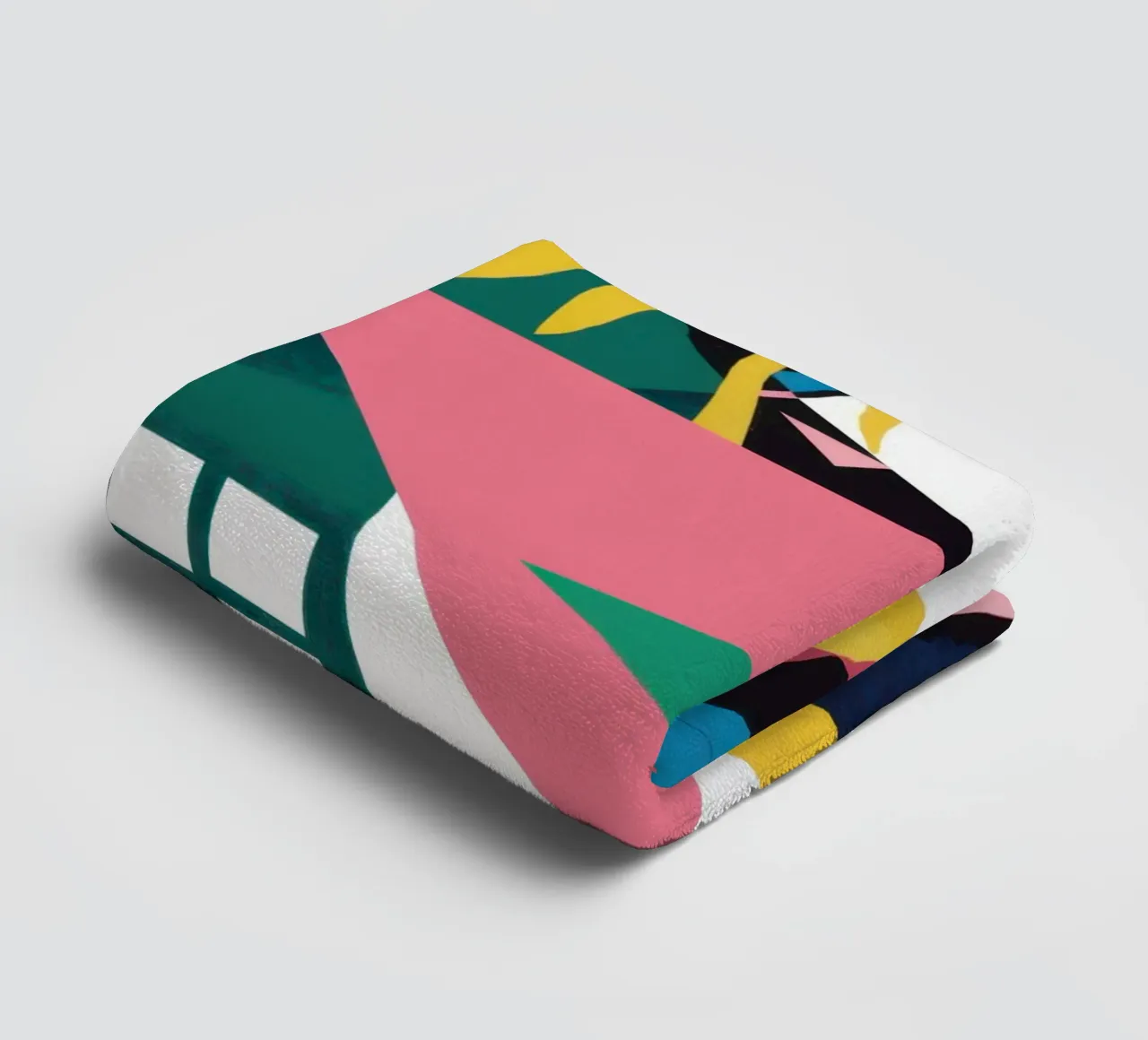 Geometrisches Scherbenspiel Handtuch von Obs Canvas