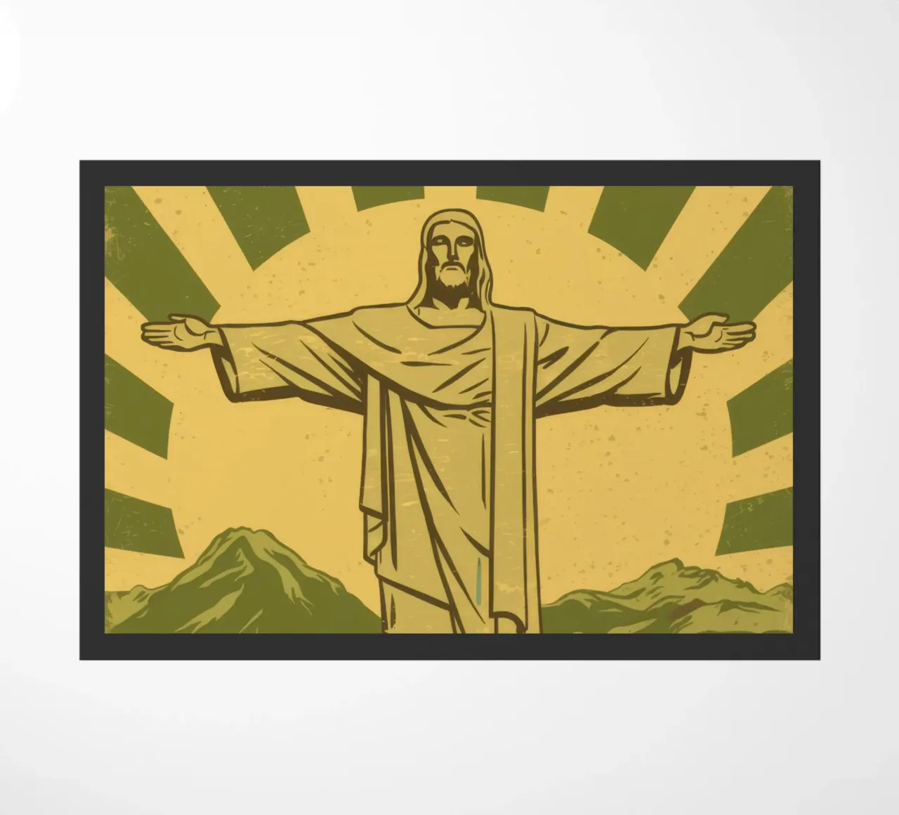 Statua iconica del Redentore zerbino da Line Fable