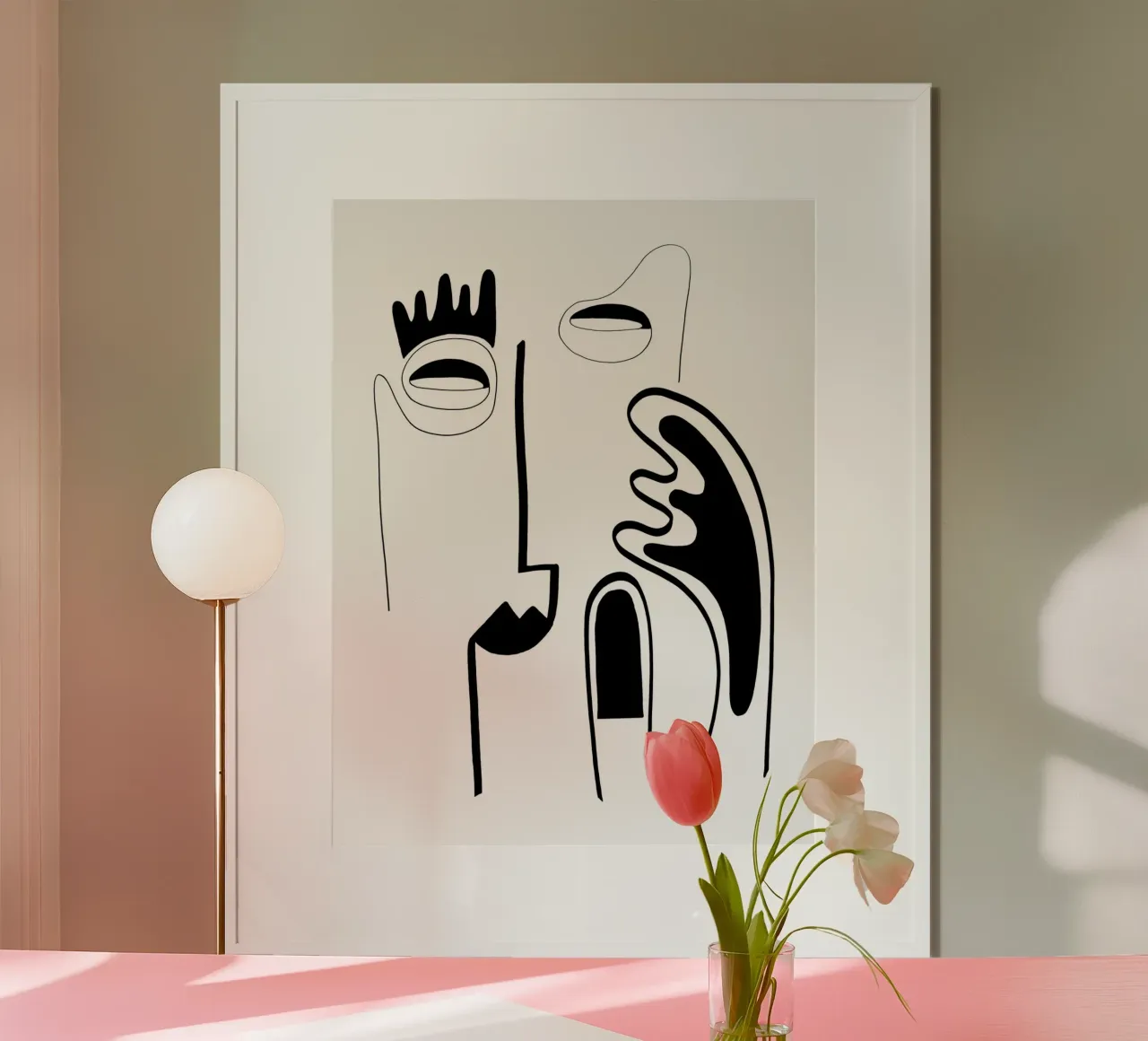 The Genius of Pain 5 poster con telaio in plastica da Shatha Al Dafai