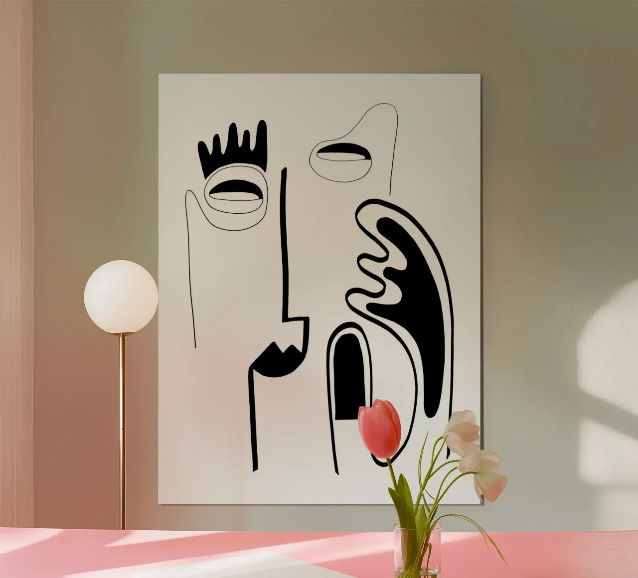The Genius of Pain 5 poster con telaio in plastica da Shatha Al Dafai