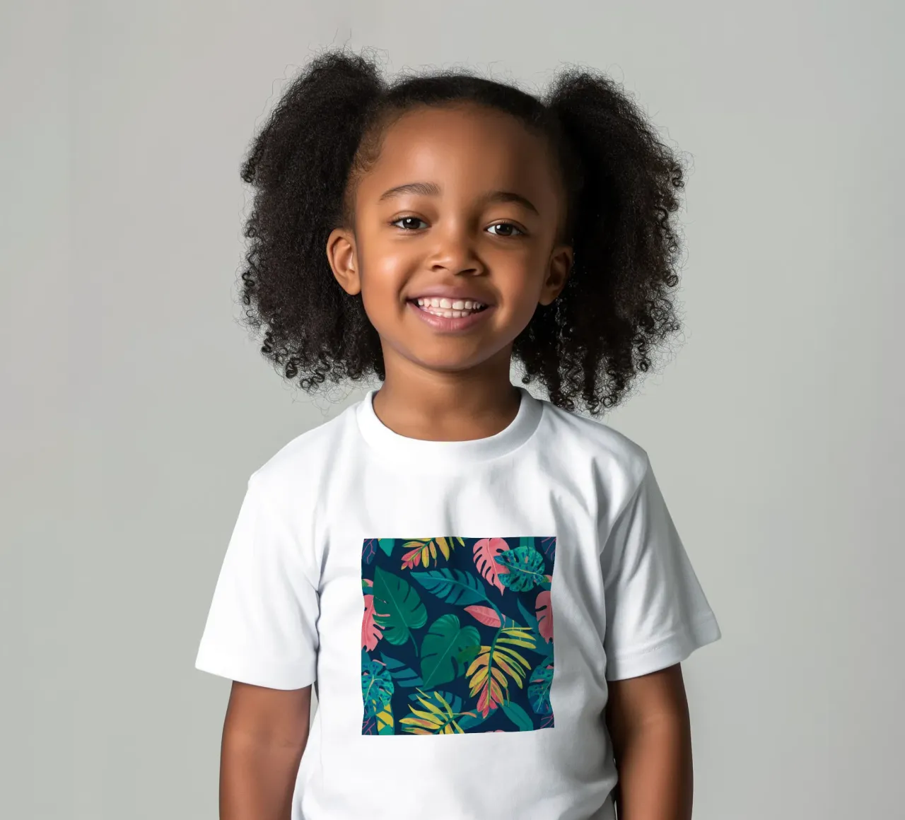 Foglie della giungla di mezzanotte t-shirt bambini da Thistle Bloom