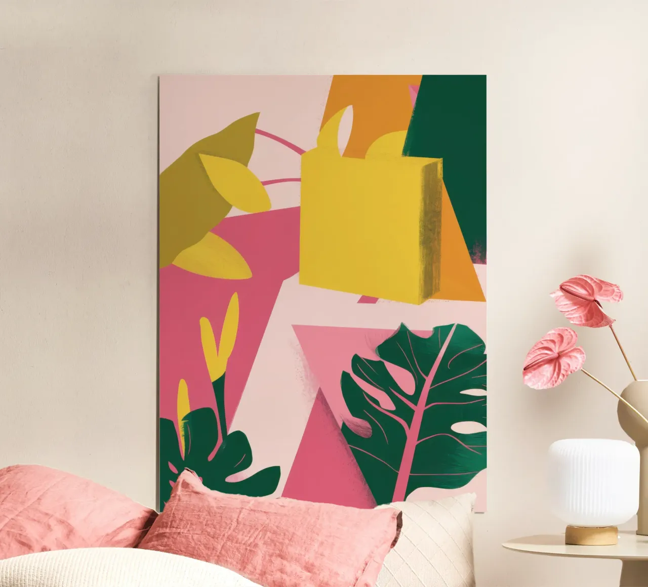 Jungle Window Abstract poster by Lunar Valentina