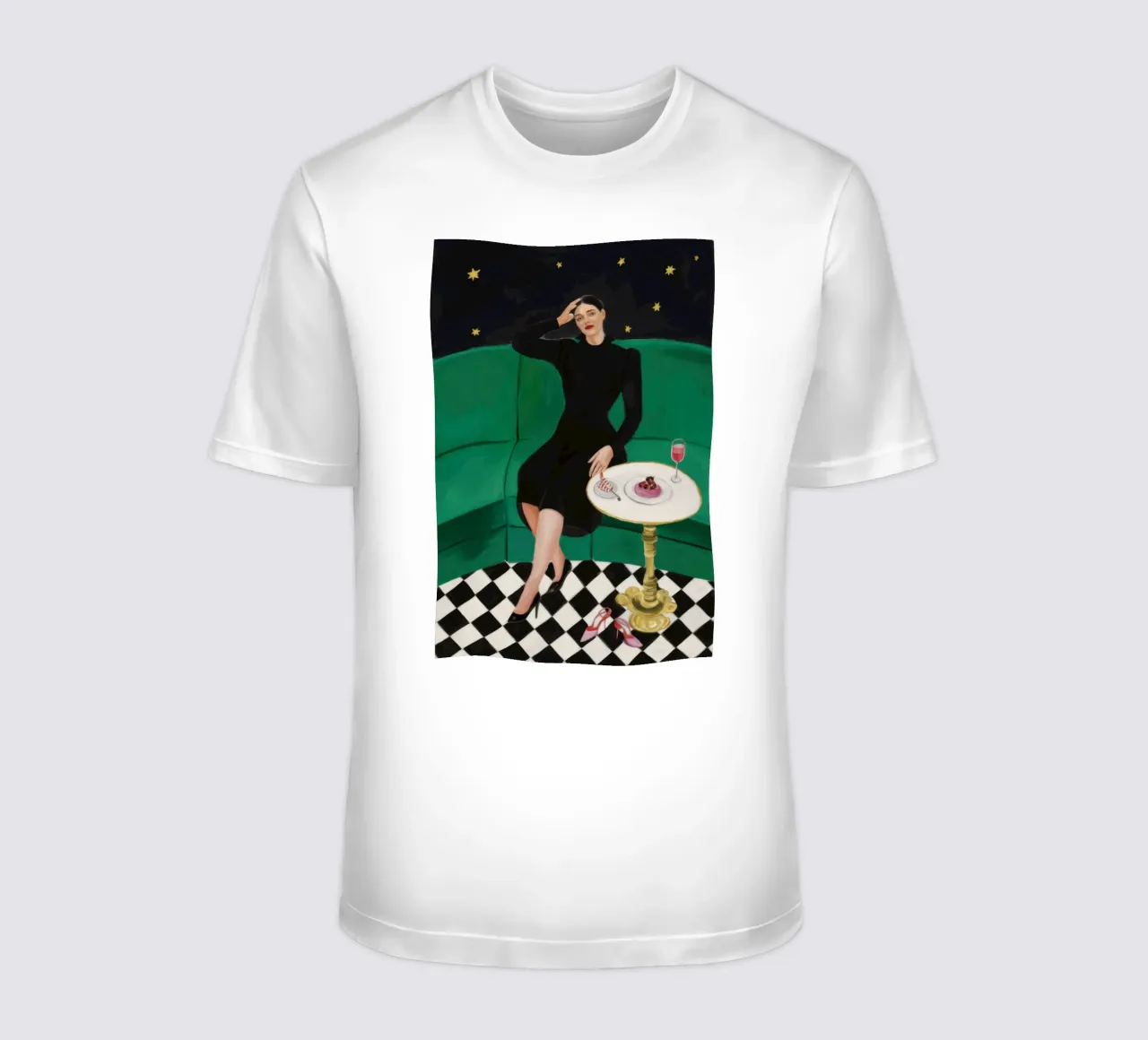 Celestial Sofa Repose t-shirt by Line Fable