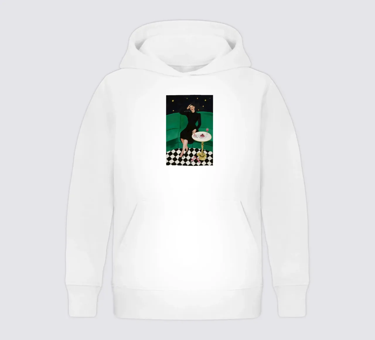 Divano Celeste Riposo felpa bambino con cappuccio da Line Fable