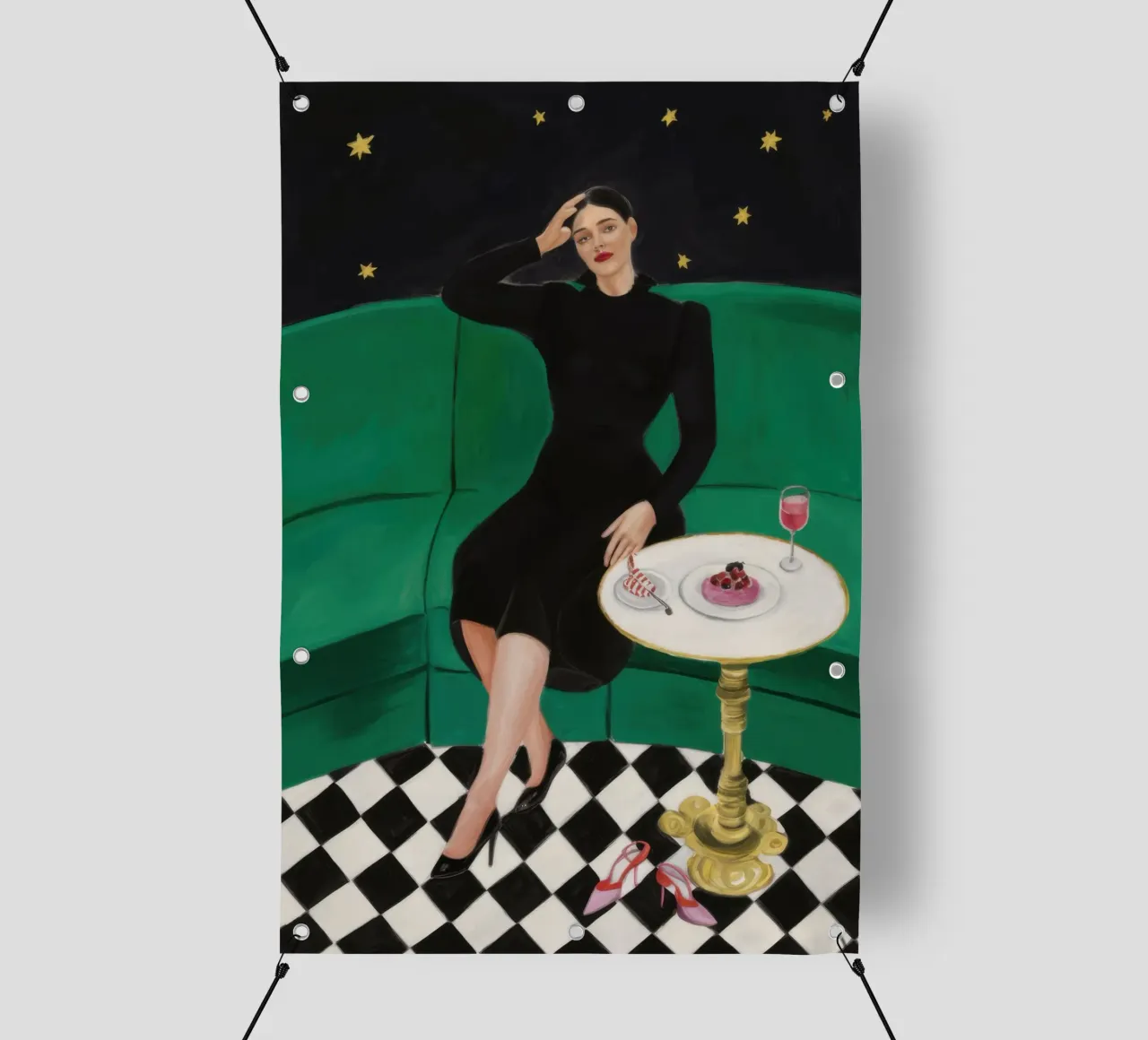Divano Celeste Riposo telo in pvc da Line Fable