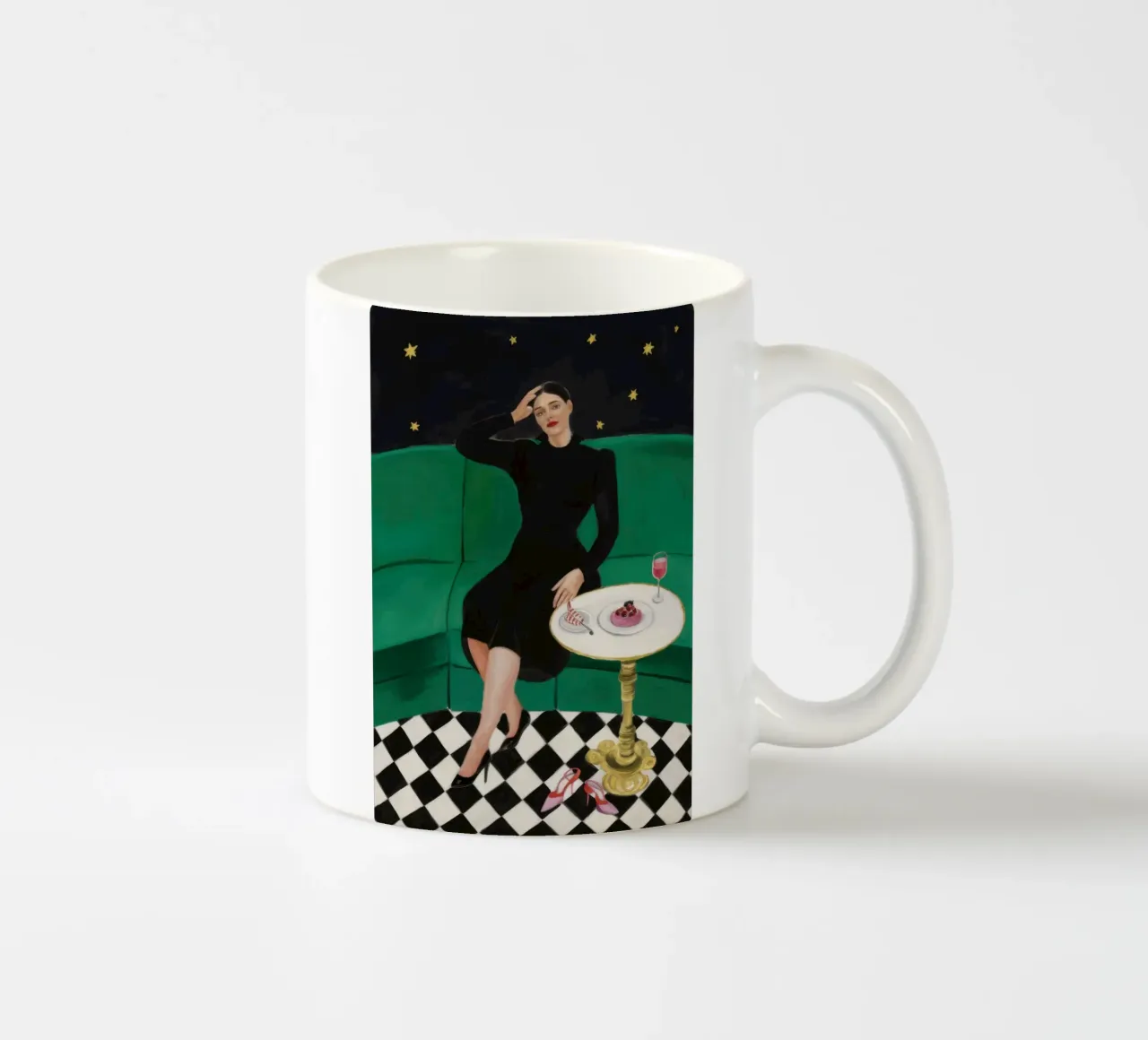 Divano Celeste Riposo tazza in ceramica da Line Fable