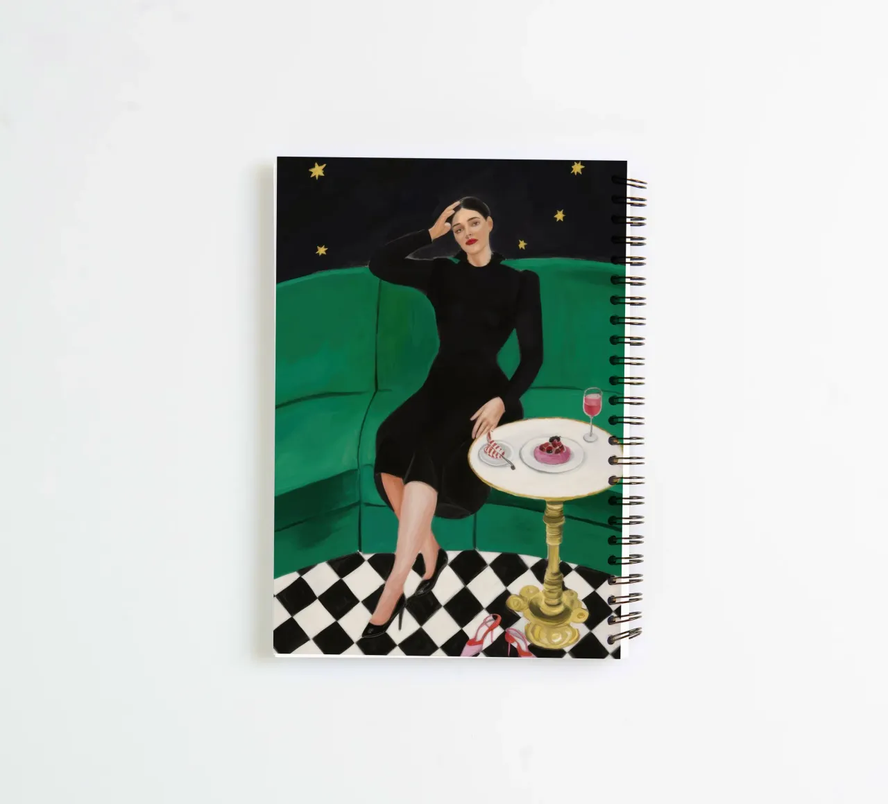 Celestial Sofa Repose spiral notebook by Line Fable