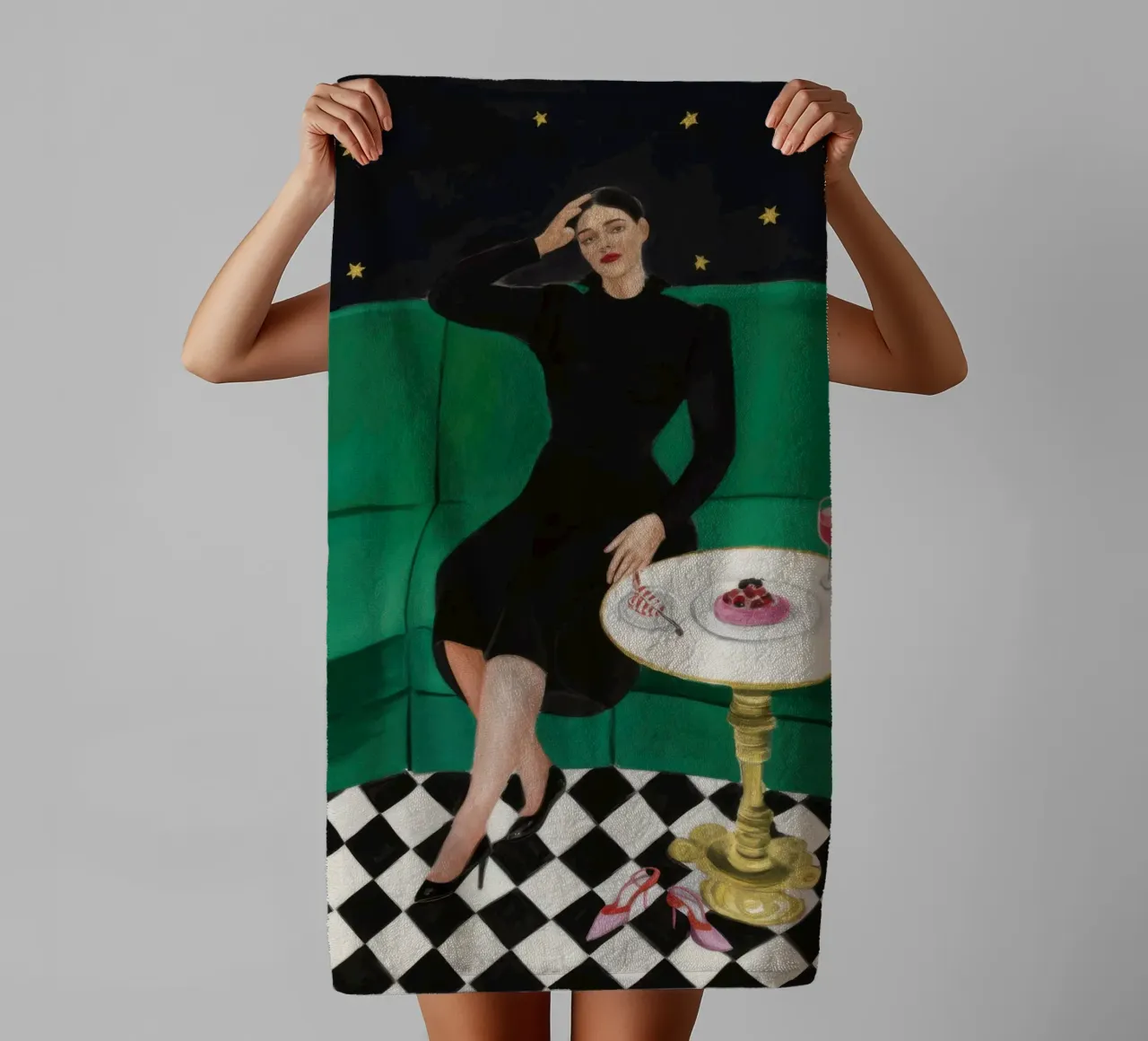 Hemelse sofa rusten badhanddoek van Line Fable