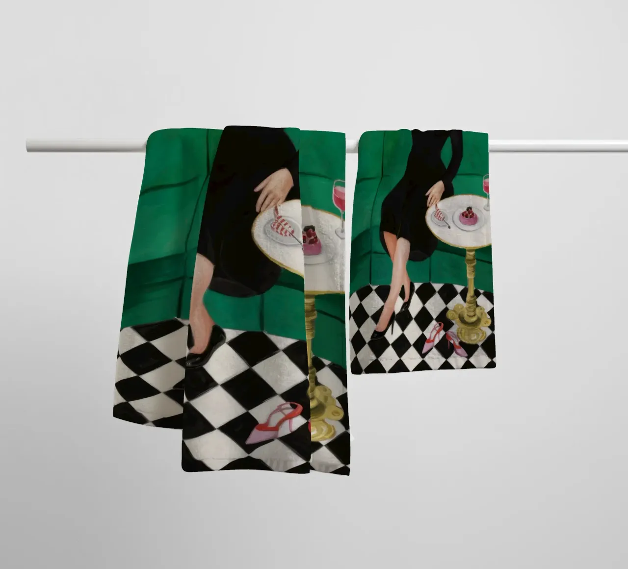 Hemelse sofa rusten badhanddoek van Line Fable