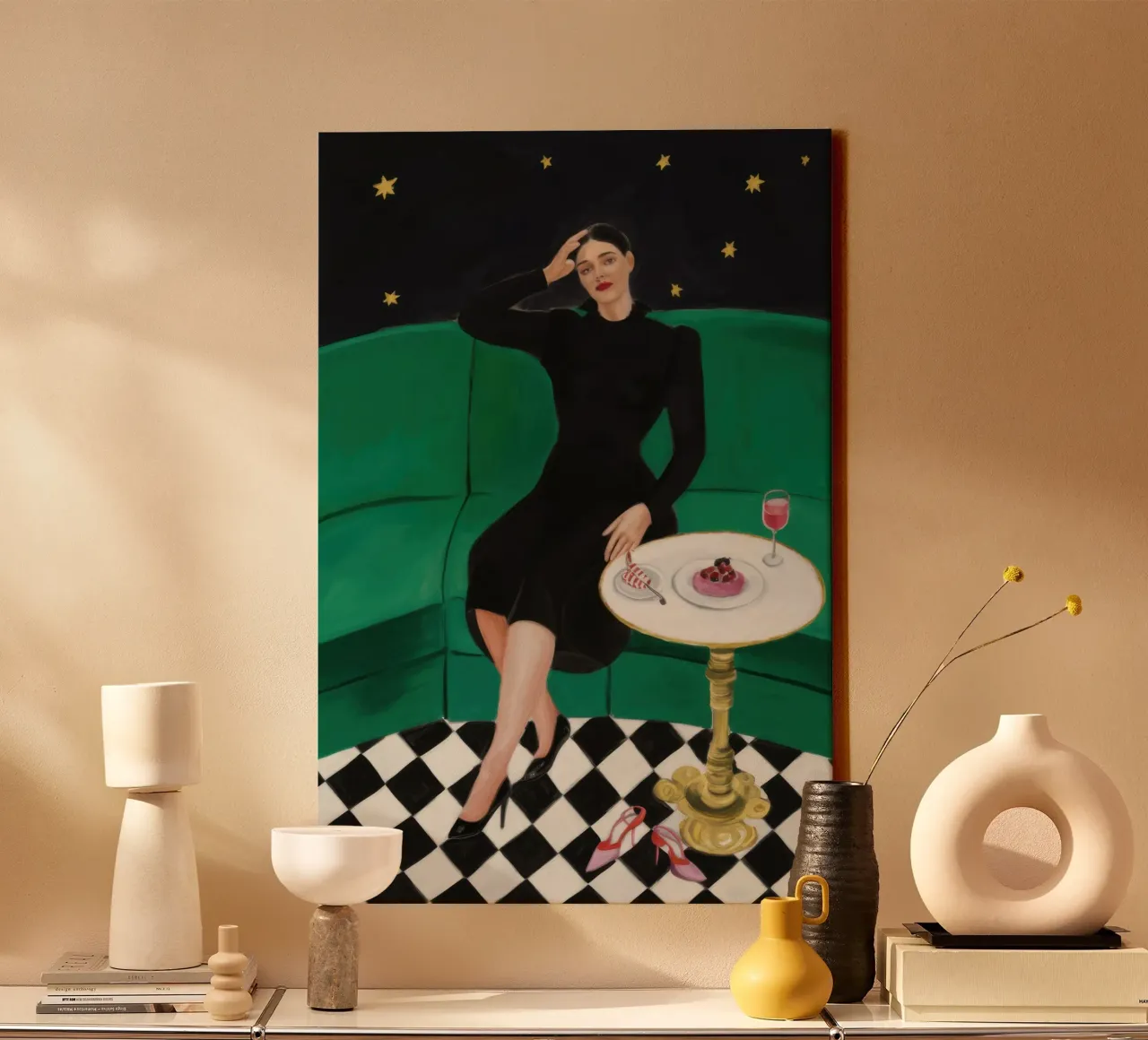 Hemelse sofa rusten canvas van Line Fable