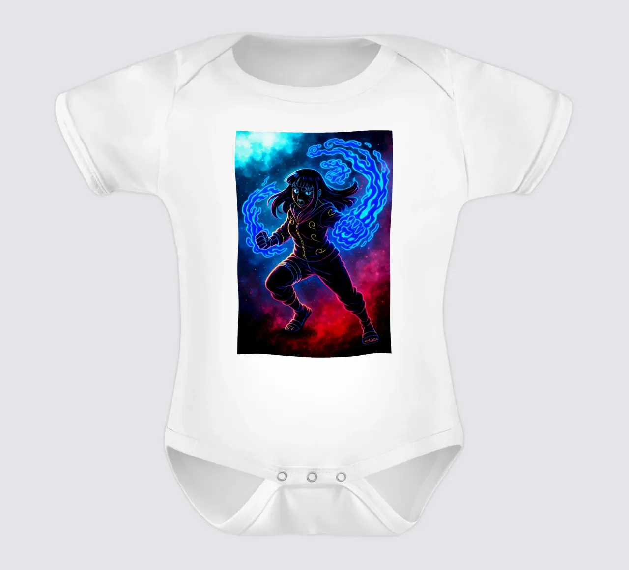 Soul Of Hinata Hyuga short-sleeve baby romper by DGSoulheroes