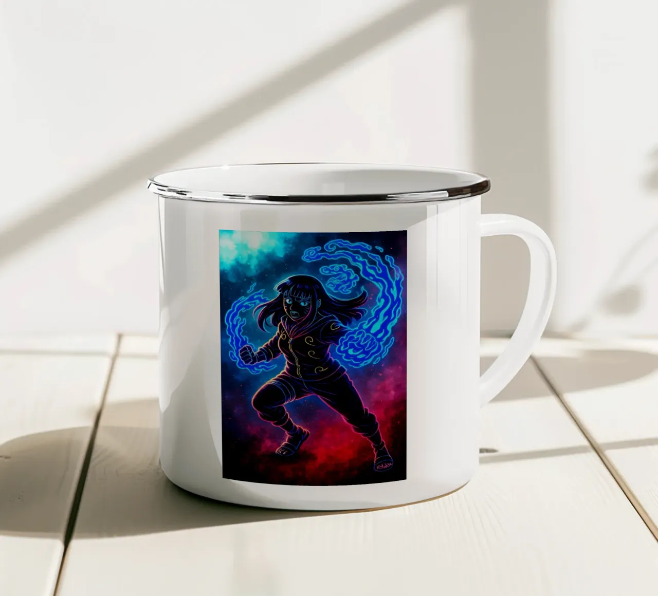 Soul Of Hinata Hyuga tazza in smalto da DGSoulheroes