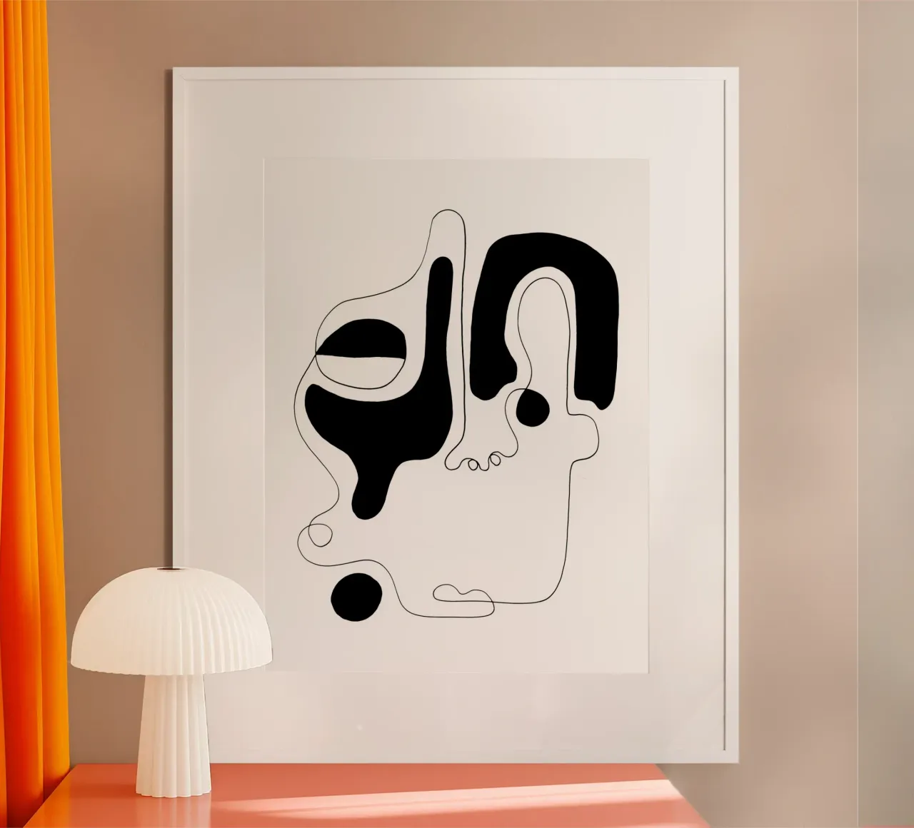 The Genius of Pain 6 poster con telaio in legno da Shatha Al Dafai