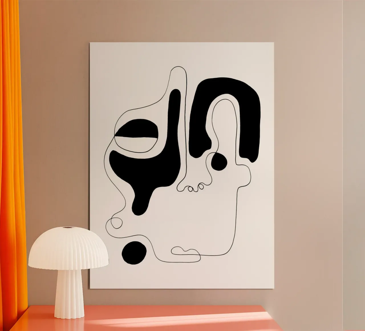 The Genius of Pain 6 poster con telaio in legno da Shatha Al Dafai