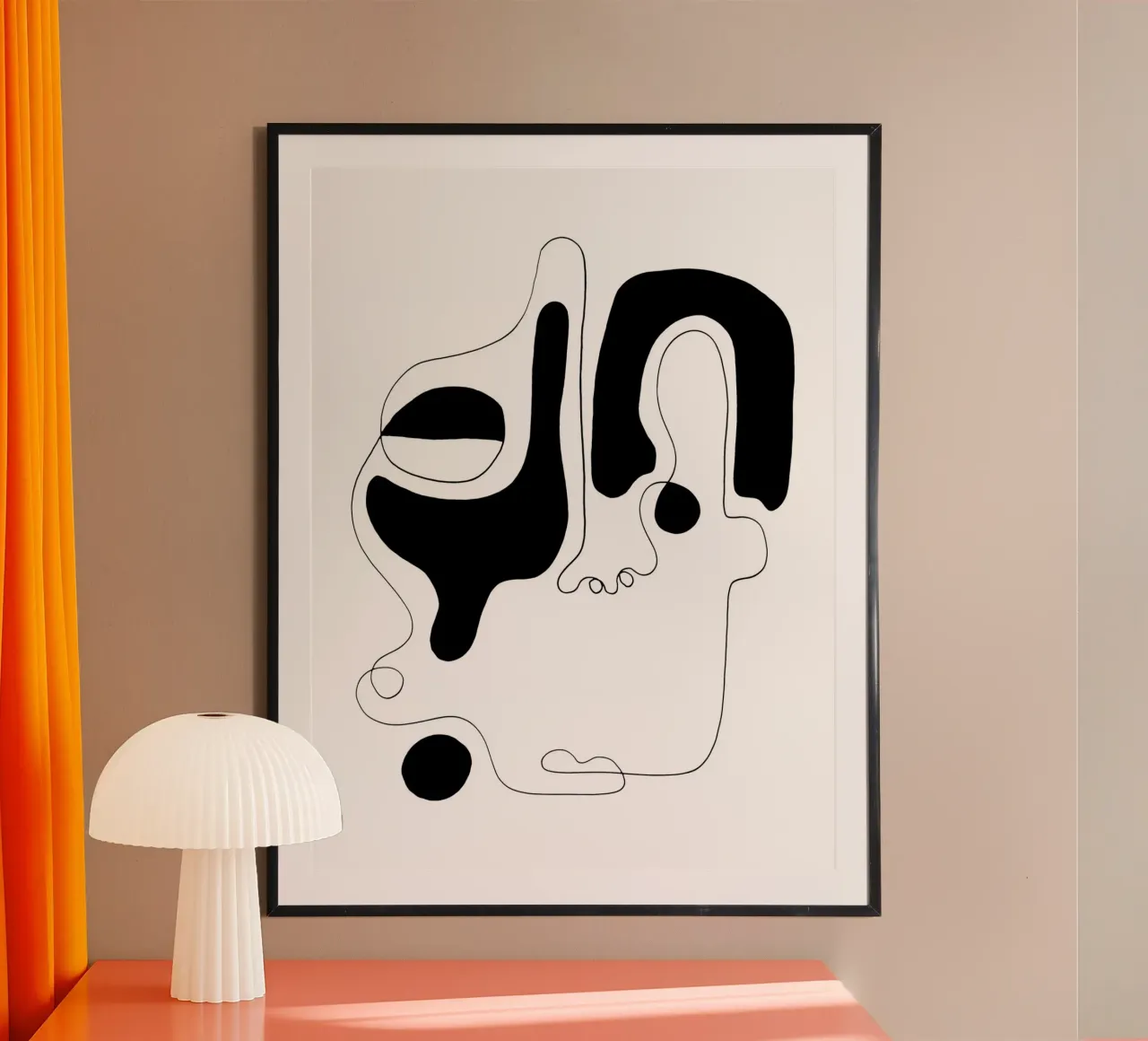 The Genius of Pain 6 poster con telaio in legno da Shatha Al Dafai