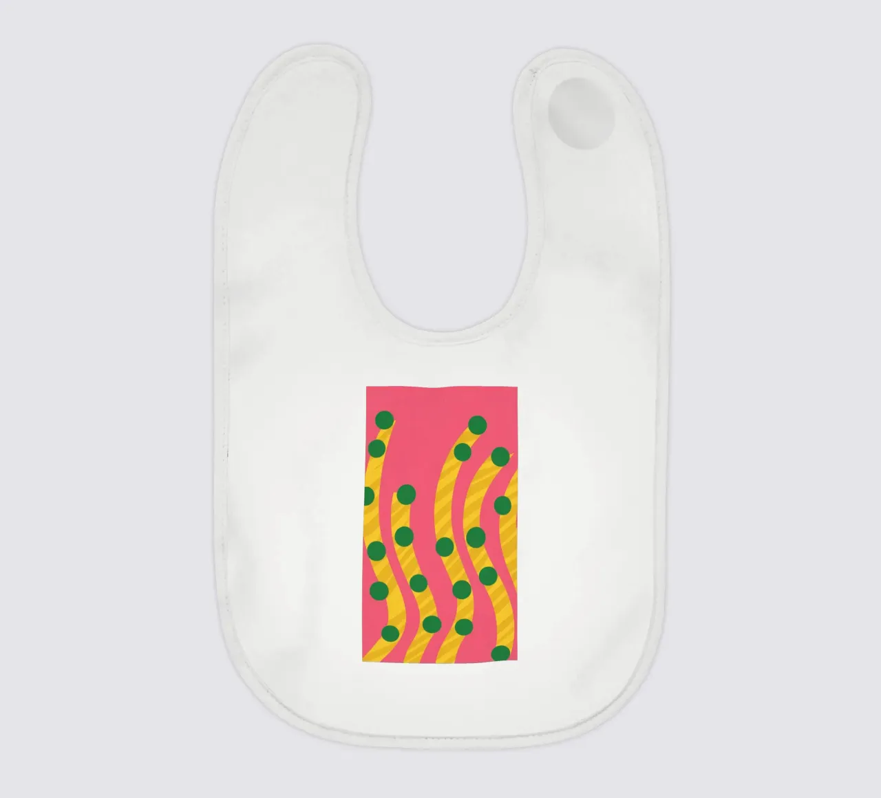 Green Dot Pattern Babylätzchen von Obs Canvas