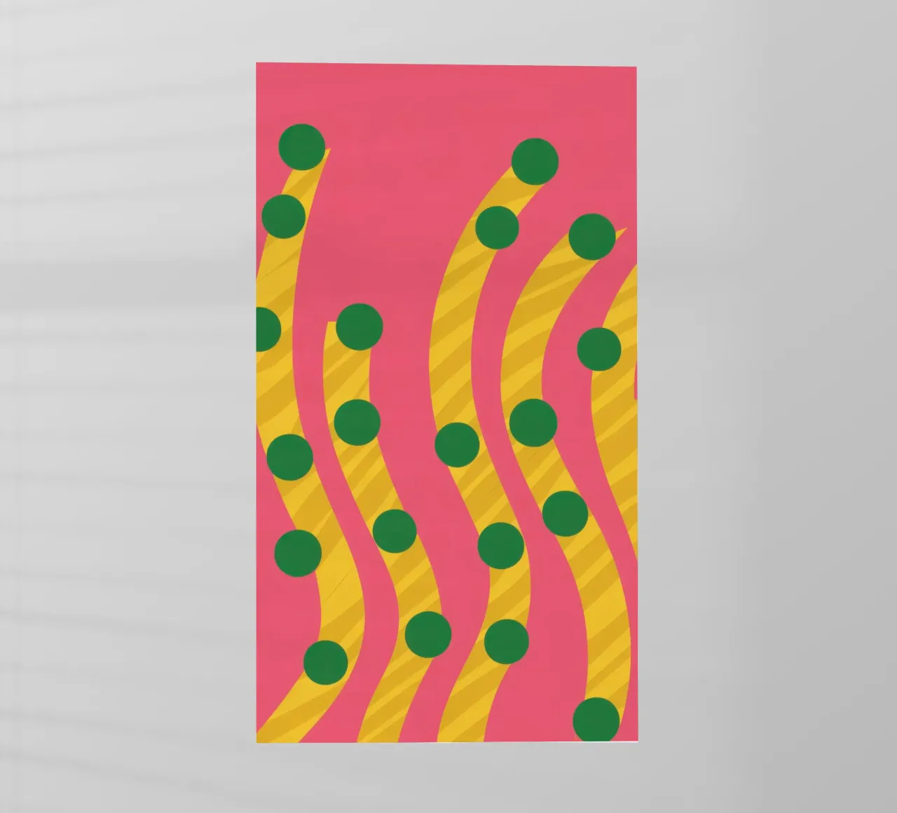 Green Dot Pattern pellicola backlit da Obs Canvas