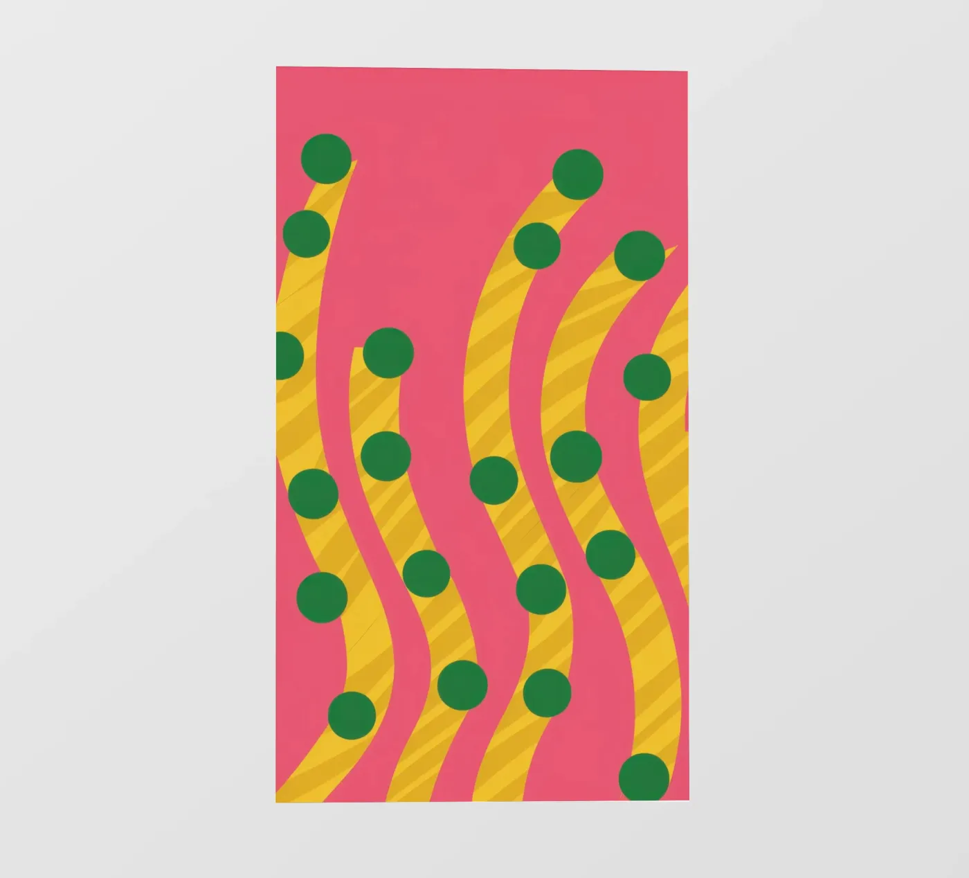 Green Dot Pattern fotobehang van Obs Canvas