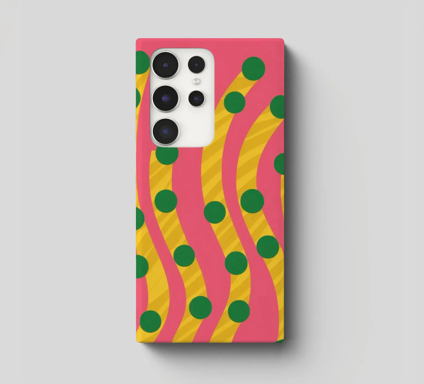 Modello a punti verdi cover samsung da Obs Canvas