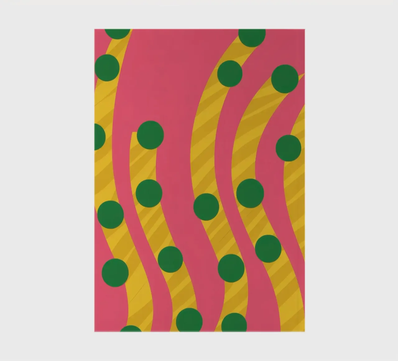 Green Dot Pattern notebook by Obs Canvas