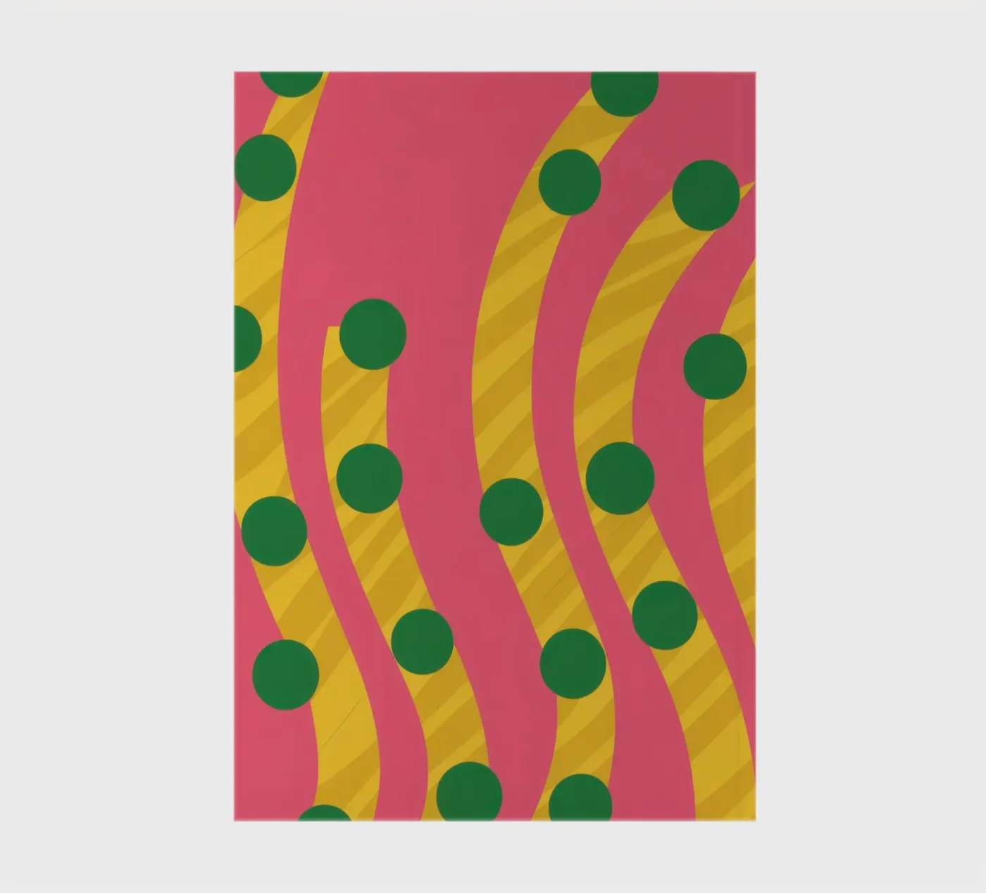 Green Dot Pattern Notizbuch von Obs Canvas