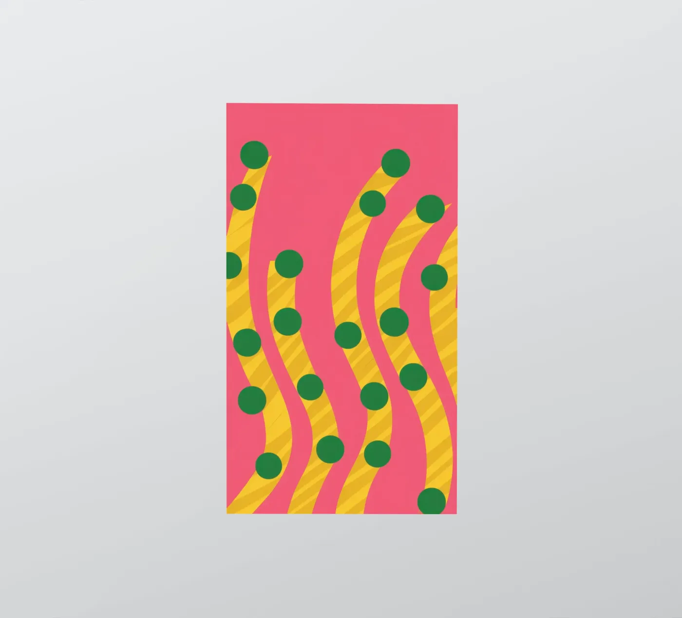 Groen puntpatroon sticker van Obs Canvas