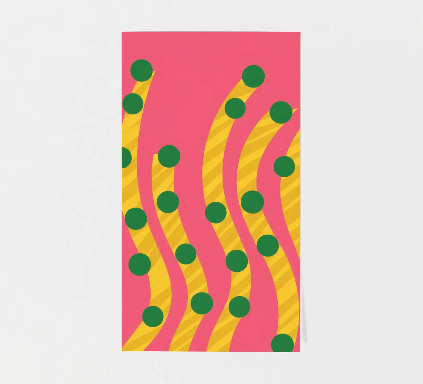 Grüner Punkt-Muster Stickerbogen von Obs Canvas