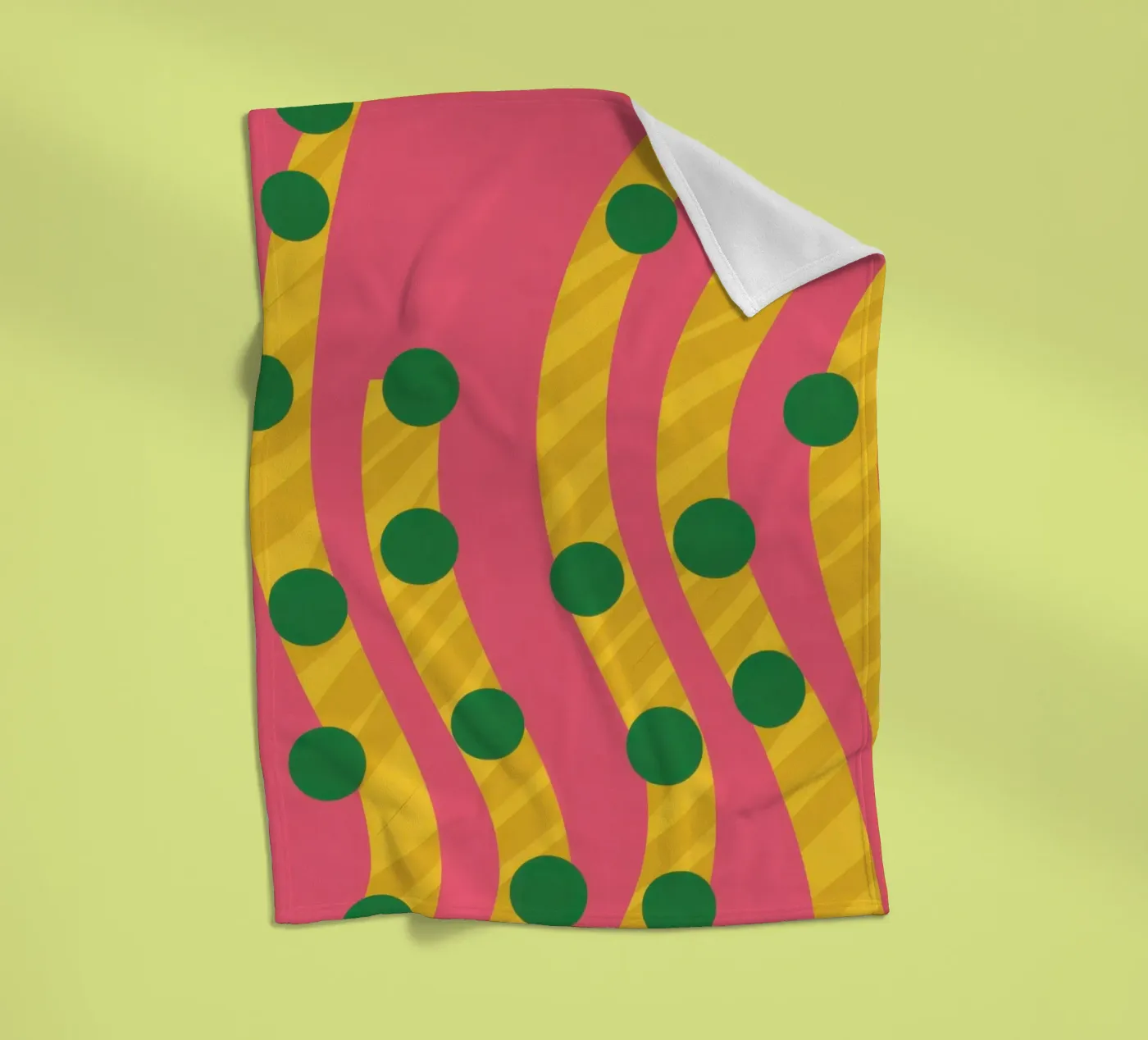 Modello a punti verdi coperta in pile da Obs Canvas