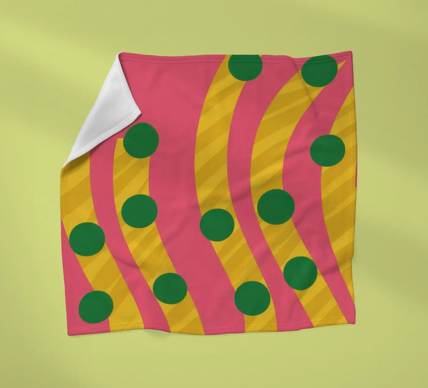 Motif du point vert plaid polaire de Obs Canvas