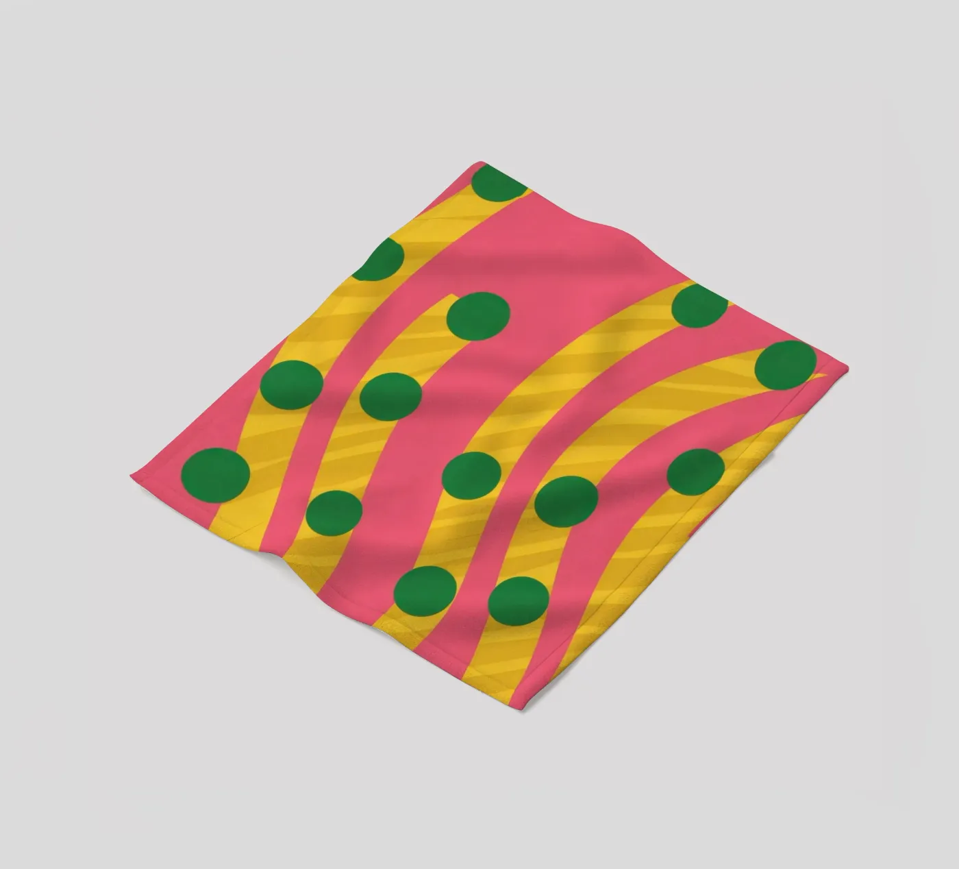 Modello a punti verdi coperta in pile da Obs Canvas