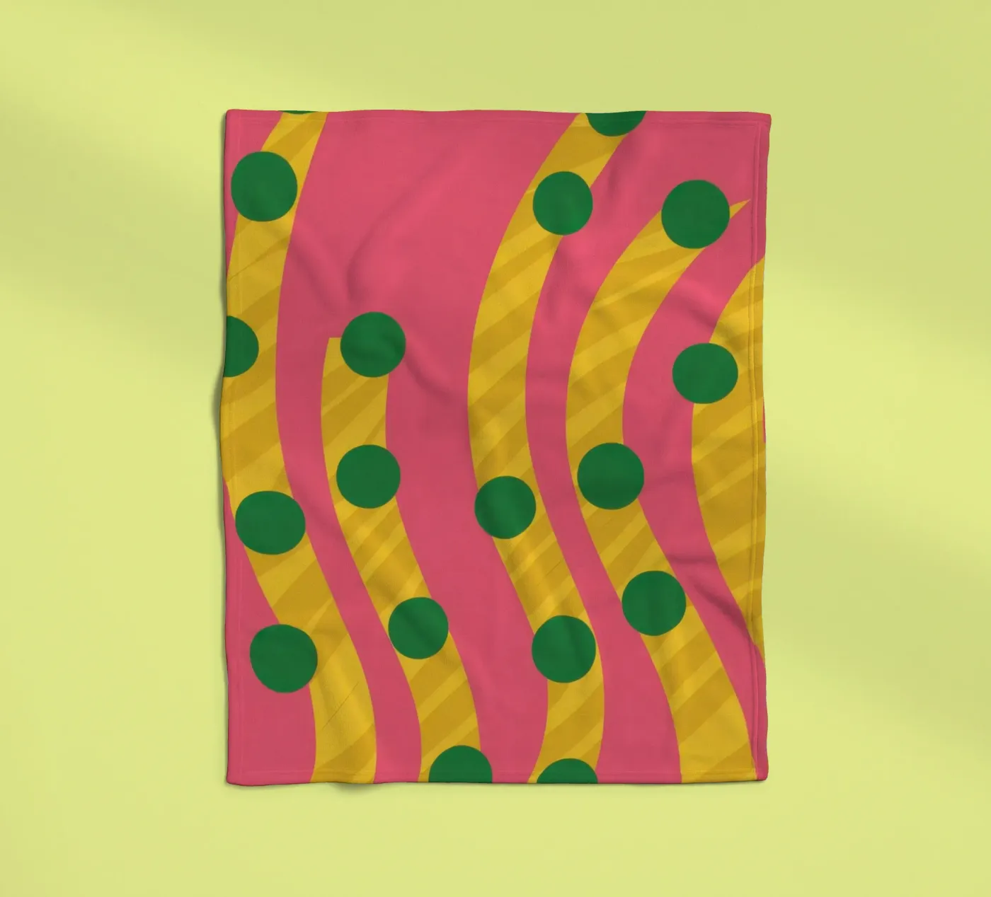 Modello a punti verdi coperta in pile da Obs Canvas