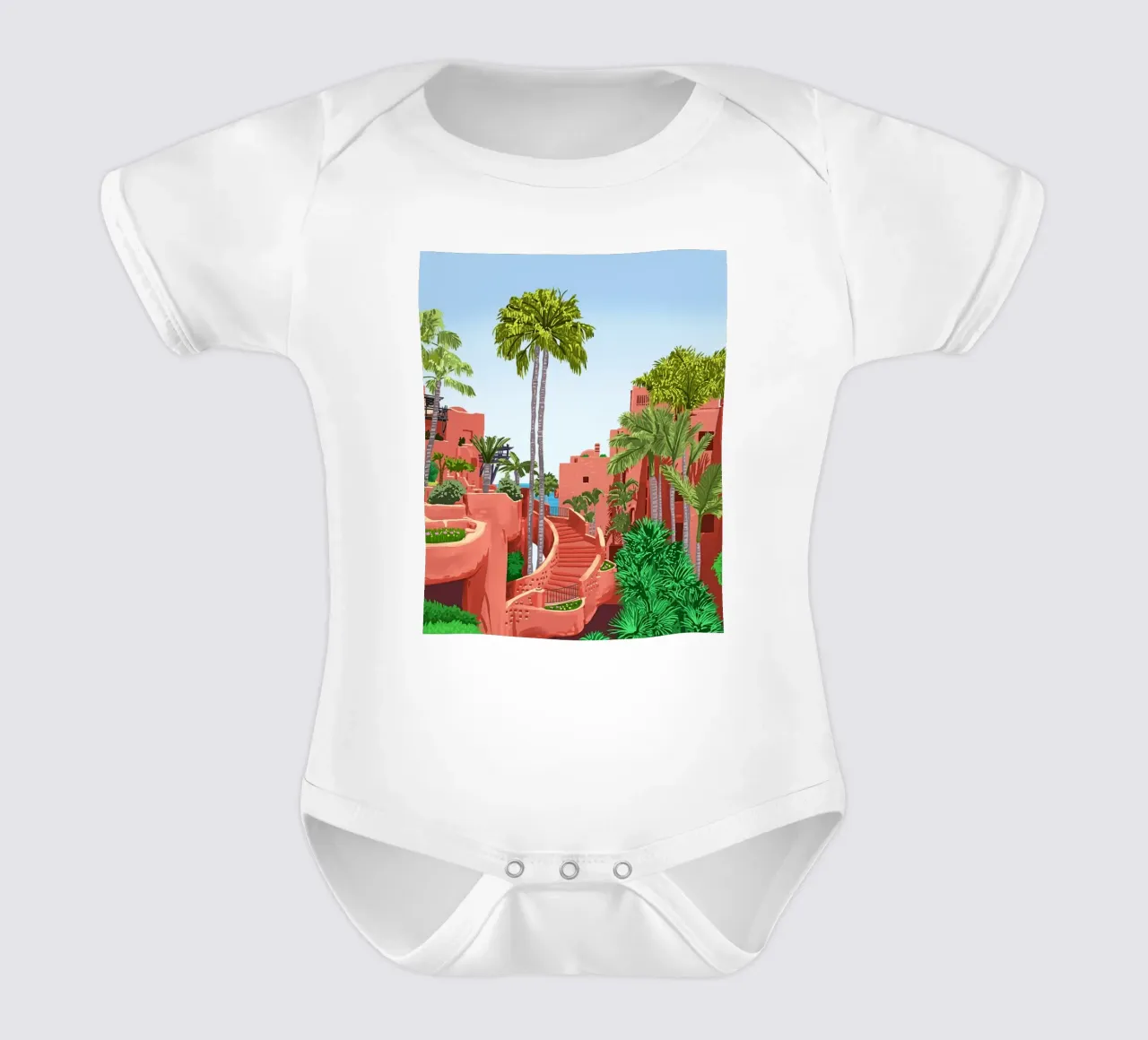 So much of who we are is where we've been | Architecture short-sleeve baby romper by 83oranges