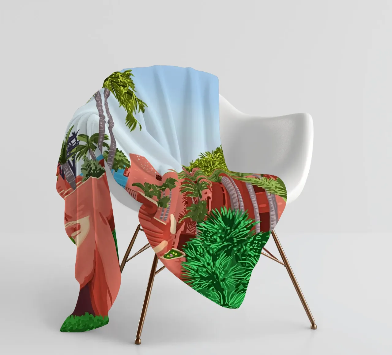 So much of who we are is where we've been | Architecture fleece blanket by 83oranges