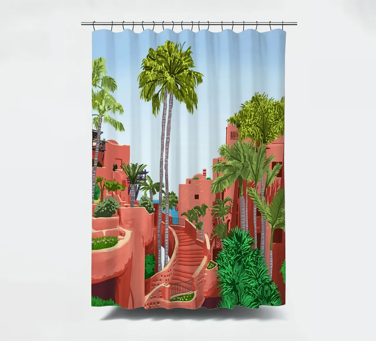 So much of who we are is where we've been | Architecture shower curtain by 83oranges