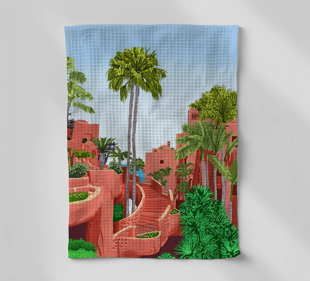 So much of who we are is where we've been | Architecture tea towel by 83oranges