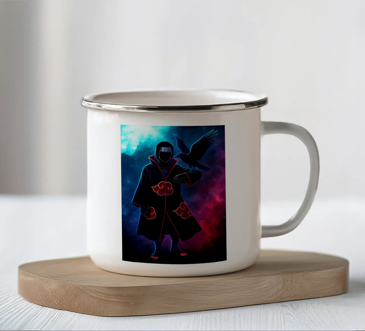 Soul Of Itachi Uchiha tazza in smalto da DGSoulheroes