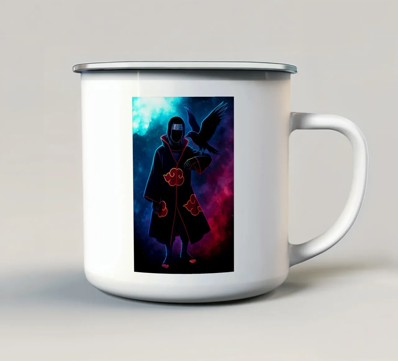 Soul Of Itachi Uchiha tazza in smalto da DGSoulheroes
